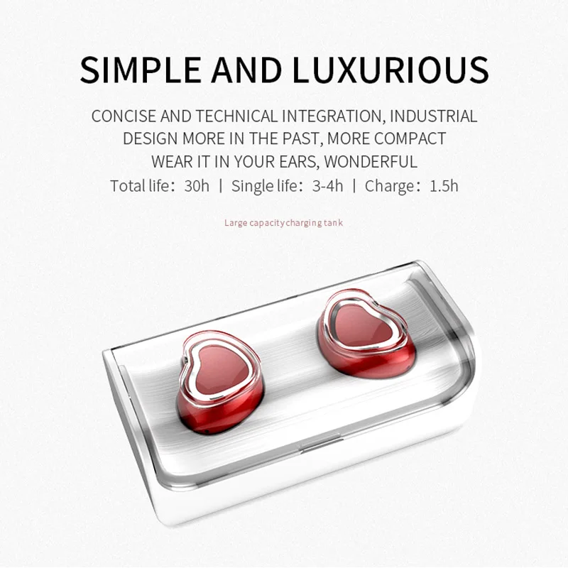

TWS Wireless Earphones IPX7 Waterproof Bluetooth Earphone V5.0 not Touch Control True Wireless Earbuds Headset for phone X