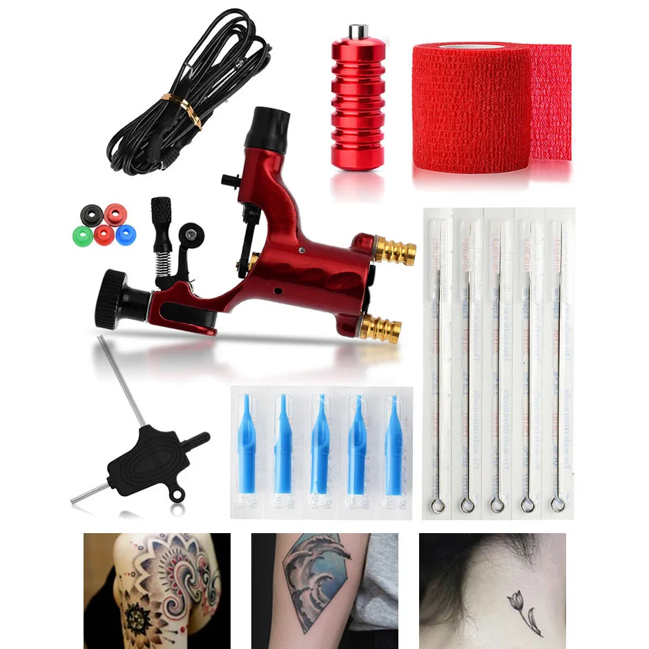 

Professional Tattoo Art Tool Set Tattoo Kit Equipment Tattoo Machine Needles Holders Power Supply Set Exquisite Workmanship HB88