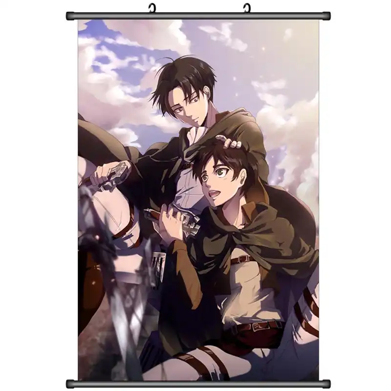 アニメタイタンアニーleonheart 三笠アッカーマン Arlart Historia エレン レヴィ家の装飾壁スクロールポスター画像 Painting Calligraphy Aliexpress