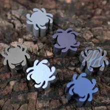 

Titanium Spider Knife Key Jewelry Parachute Cord Bead Pendant Lanyard, rope locket hanging pendants