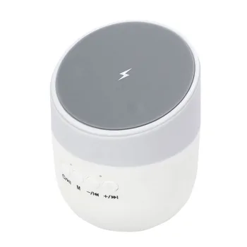 

2 in 1 Wireless Bluetooth Speaker with QI Wireless Charger Function 5V 1A Full Range Speaker Stereo Support TF Card