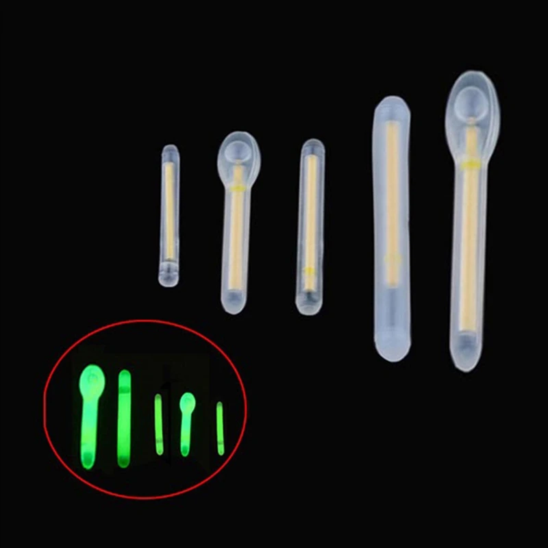 

50Pcs Portable Luminous Fishing Fluorescent Lightstick Light Night Luminous Fishing Float Clip On Dark Glow with box
