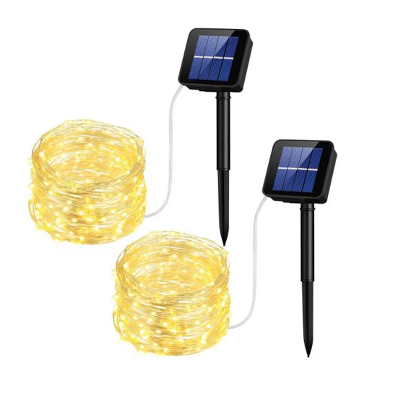 Solar Light String Outdoor Waterproof Solar Powered Copper Wire LED String Lights Fairy Light for Christmas Garden Holiday Decoration (6)