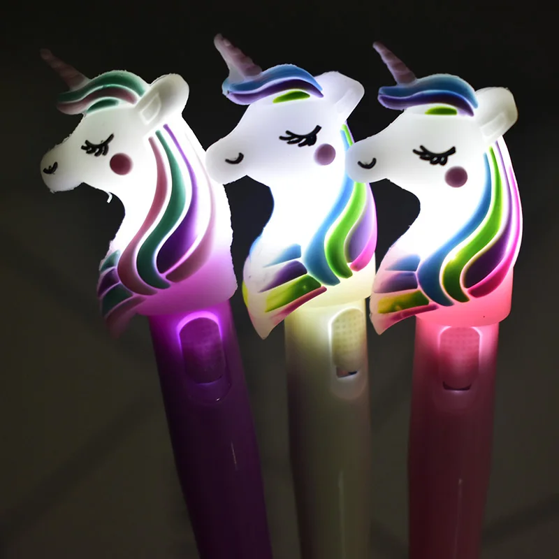 Unicorn Shaped Pen Holder Gold Ink Novelty Stationary Unicorns Lover Gift Idea 