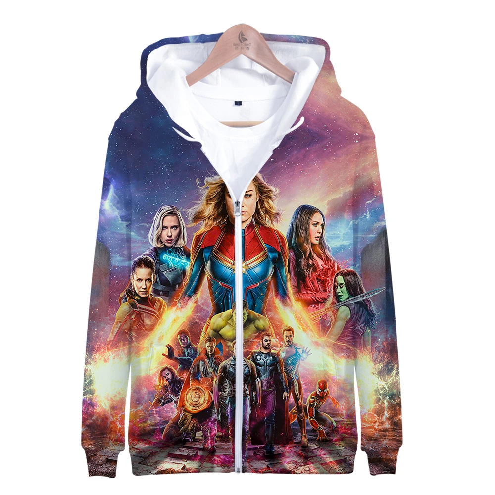 Avengers Endgame Quantum Realm Sweatshirt Jacket Advanced Tech Hoodie Cosplay Costumes 2019 new superhero Iron Women Hoodies