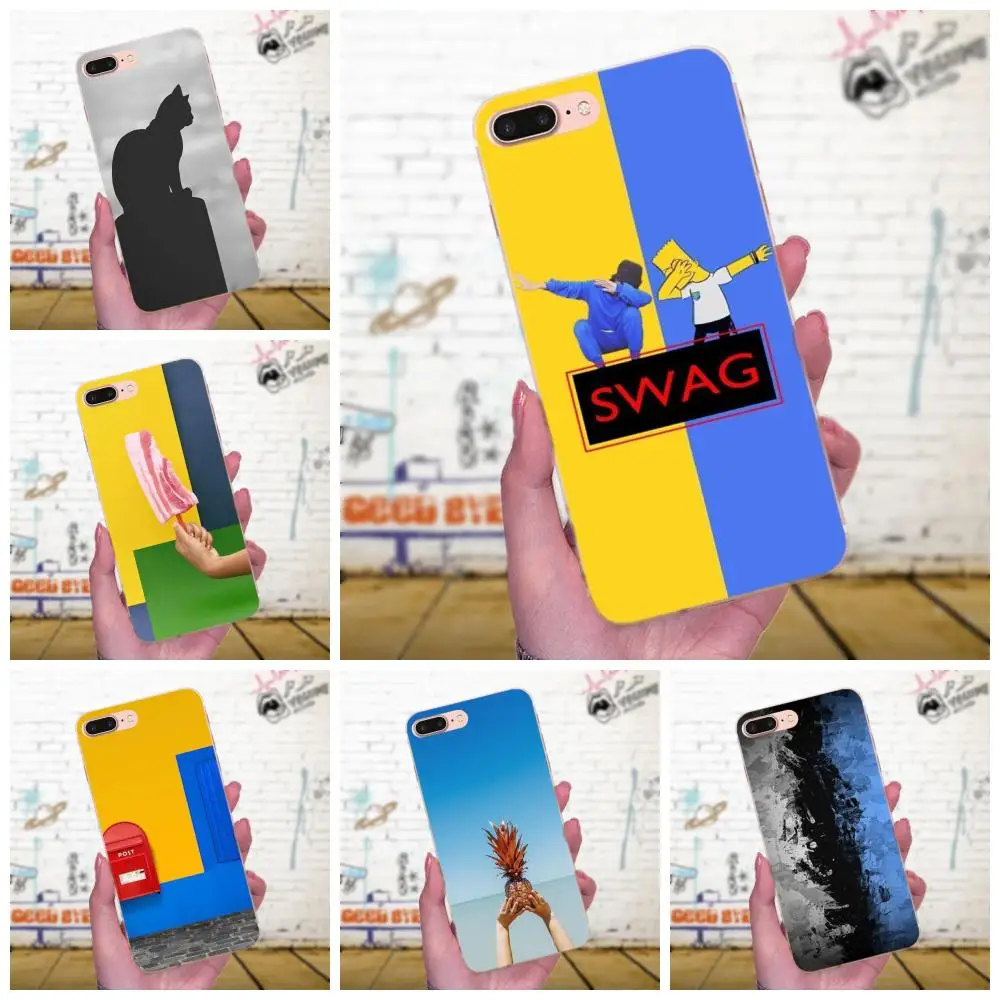 Для Huawei Mate 7 8 9 10 20 P8 P9 P10 P20 P30 Lite Plus Pro 2017 Мягкий ТПУ протектор модный градиент цвета