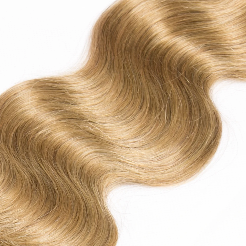 Chloe Honey Blonde Brazilian Body Wave Hair Bundles 1 PC #27 Color 100% Human Hair Non-Remy Weave Extensions 10"-26"