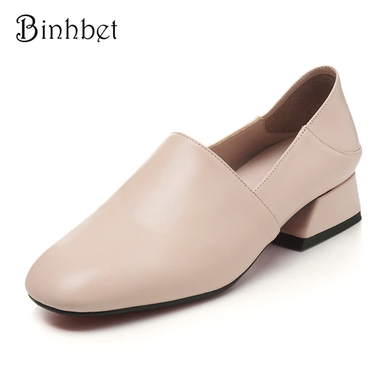 

Binhbet Women Flats Leather Oxford Shoes for Women Big Woman Size 10.5 Vintage Flat Shoes Round Toe Handmade White Creepers