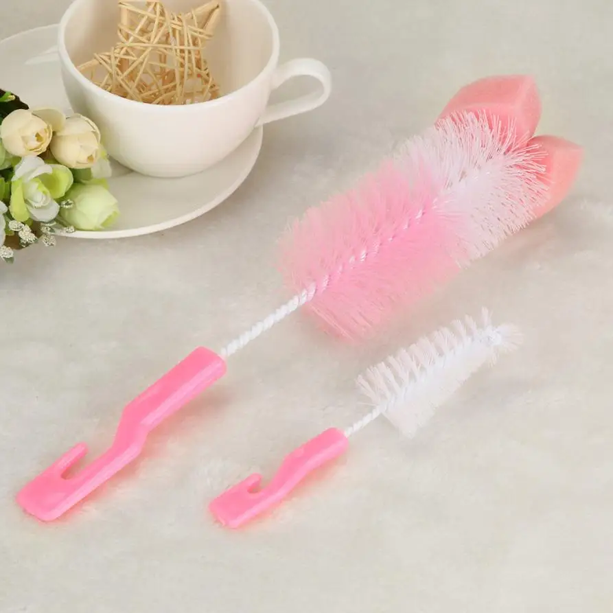 Baby goods cleaning Bottle Brush Cleaner Spout Cup Glass Teapot Washing Cleaning Tool Brush Material PP nylon  sponge