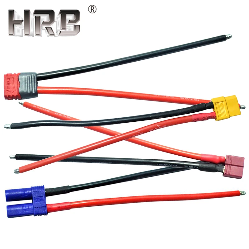 

Amass XT60 Plug with 12awg Wire EC2 EC3 EC5 T Deans Connectors Silicone Wiring MT60 XT60H XT60L Weld Silicon Line RC Cable Parts