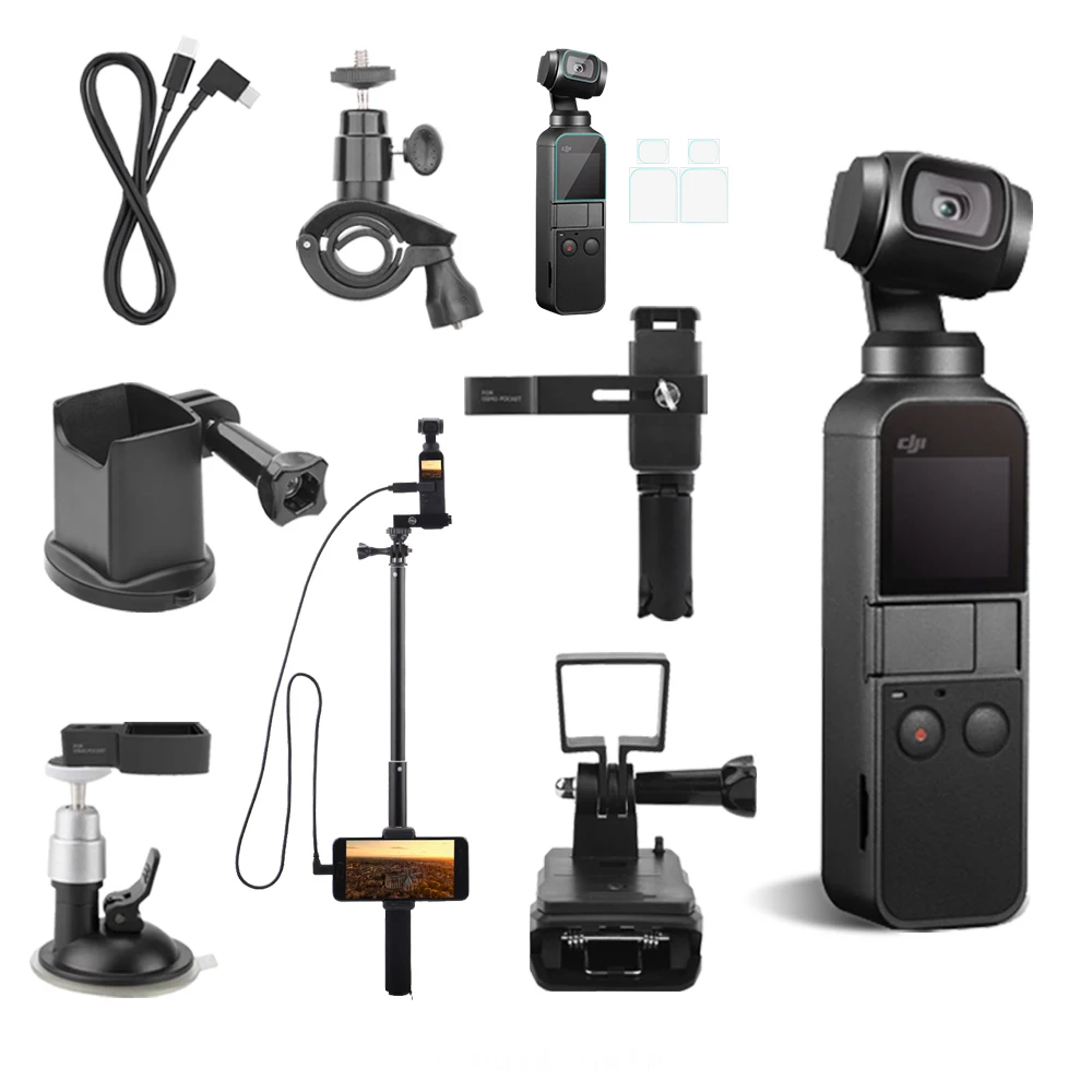 Adapter Backpack Clip for DJI Osmo Pocket Desktop Tripod Extension Pole