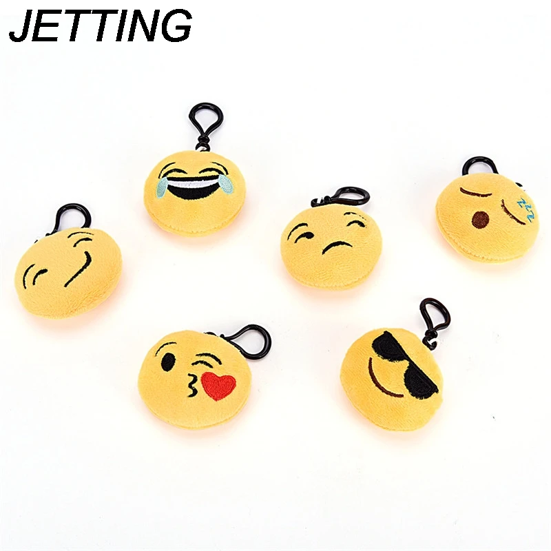 JETTING Emoji Keychain Plush Keyring Emoticon Key Ring Plush Face Emoji