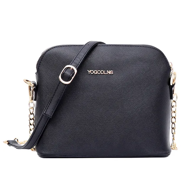 Бренд Yogodlns дизайнерские сумки женские сумки через плечо женская сумка на плечо сумка на цепочке - Цвет: Черный