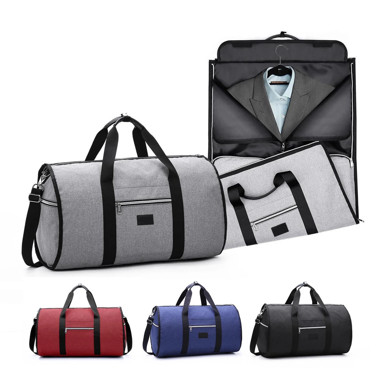 Waterproof Travel Bag Mens Garment Bags Women Travel Shoulder Bag 2 In 1 Large Luggage Duffel ...