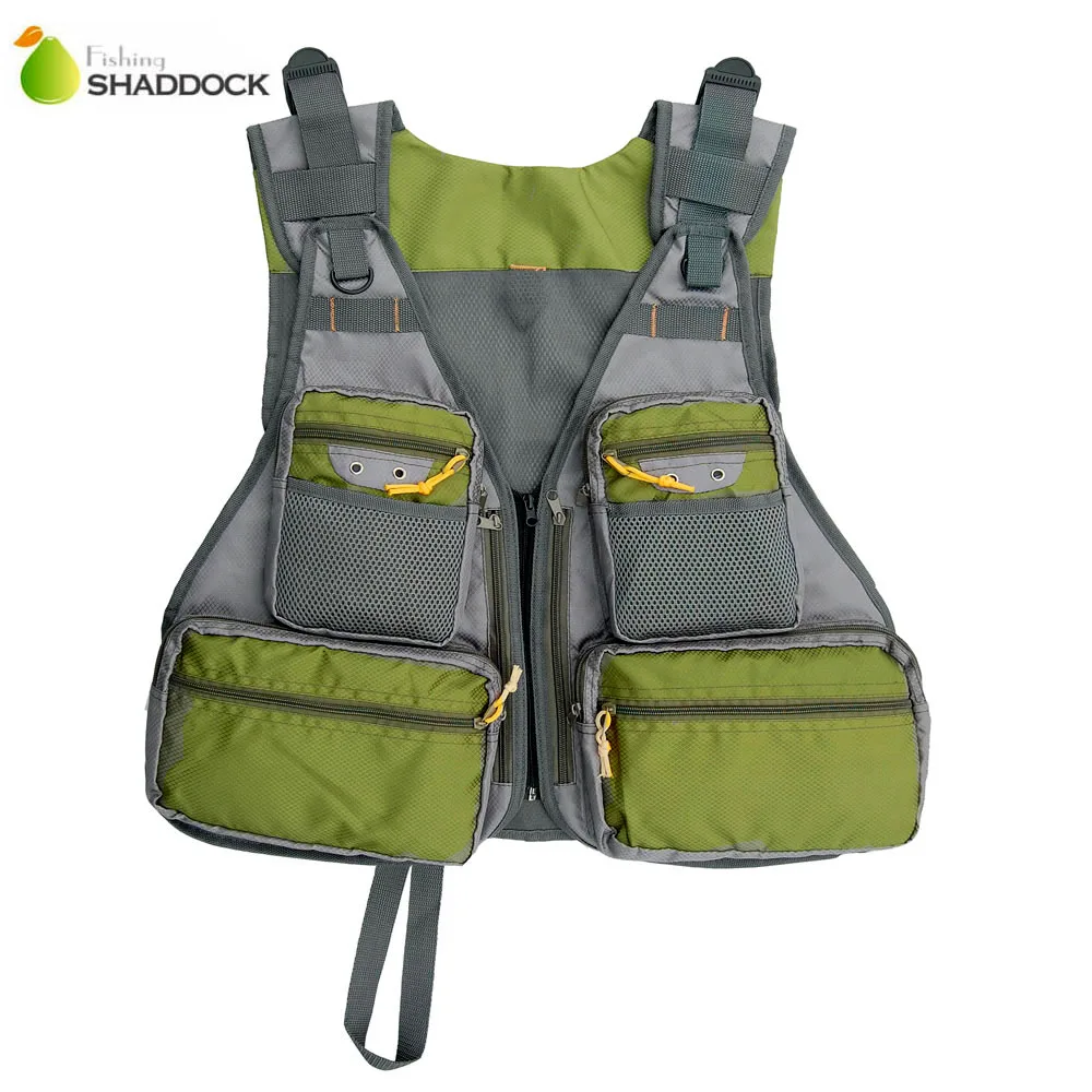 

Shaddock Fishing Army Outdoor Fishing Vest Multi Function Mutil-Pocket Fly Fishing Swimming Life Jacket Safety Waistcoat