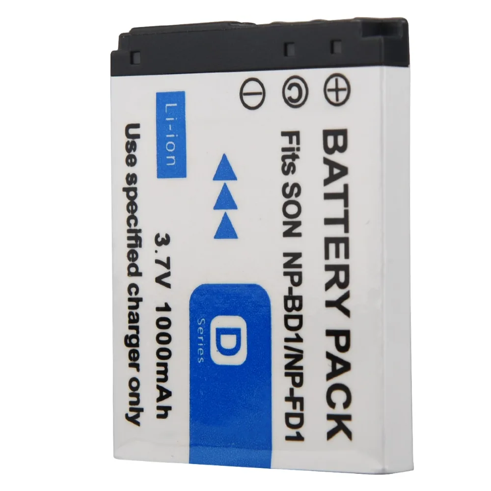 

1pc 3.7V 1000mAh NP-BD1/NP-FD1 Lithium ion Rechargeable Battery for Sony T2 T200 T70 T700 T300T77 T500 T90 T900 TX1