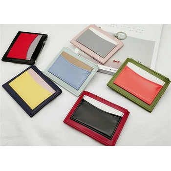 

Cute Slim Women Wallets Korean Style Card Holder Small Wallet Pink Female Thin Wallet Money Bag Multi-function Car Key Bag