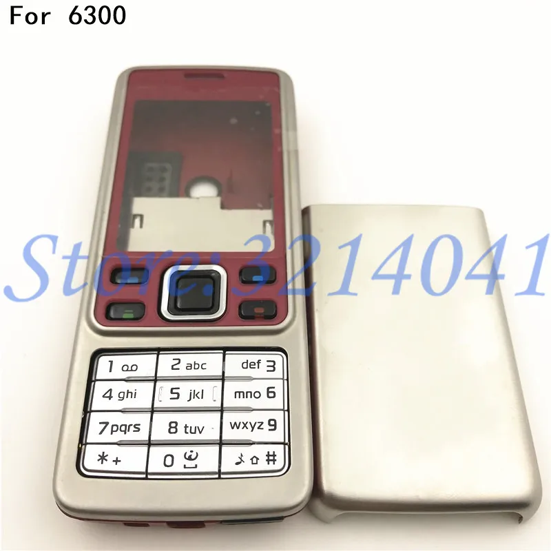 Чехол для Nokia 6300, полный комплект, корпус для мобильного телефона, крышка батареи, дверная рама с английской клавиатурой