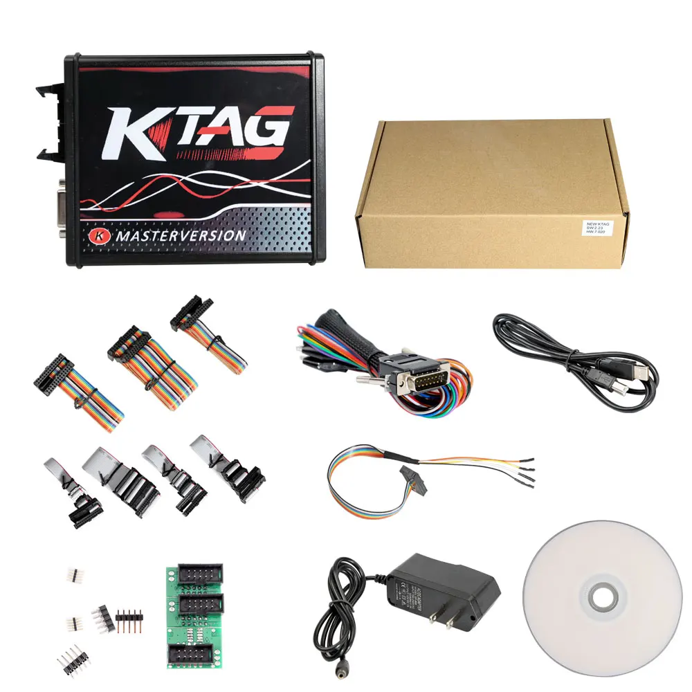 KTAG V7 020 Master EU 4 LED V2 23 ECU Chip Tuning Tool Online Version RED