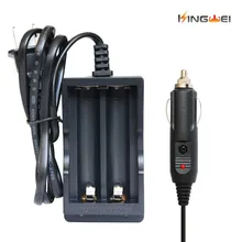 KingWei CSLW006 100 шт/лот 18650 зарядное устройство для аккумуляторов EU US Plug Электрический провод универсальное 18650 литий-ионное зарядное устройство с автомобильным зарядным устройством