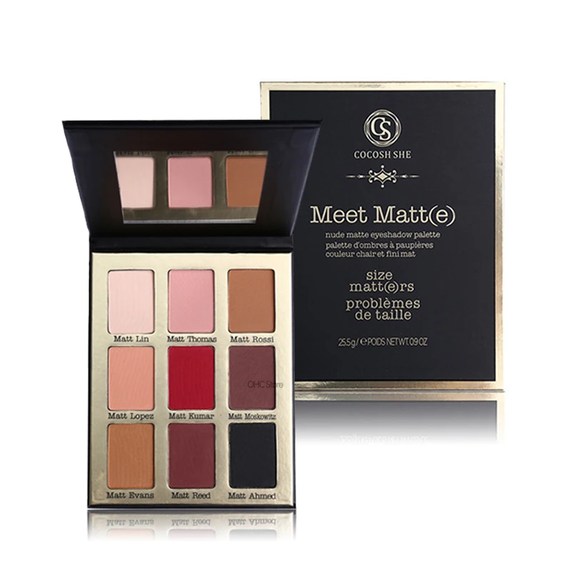 

Professional Brand Makeup 9 Color Meet Matt(e) Eye Shadow Palette Nude Matte Eyeshadow Palette Make Up Cosmetics Natural#