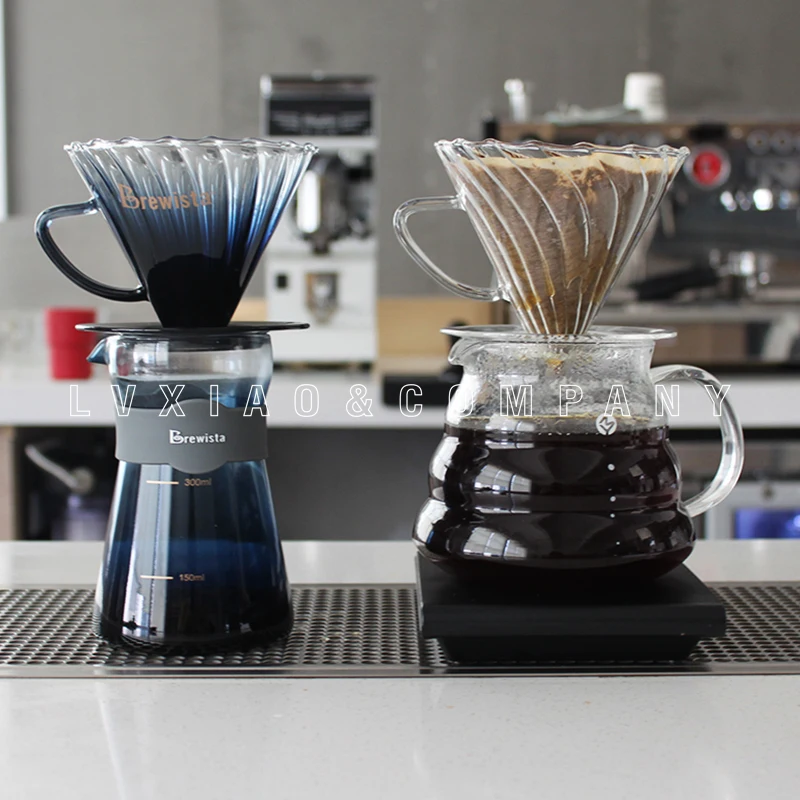 Brewista 1 2 чашки V60 спиральная чашка с фильтром капельница для кофе капельный графин