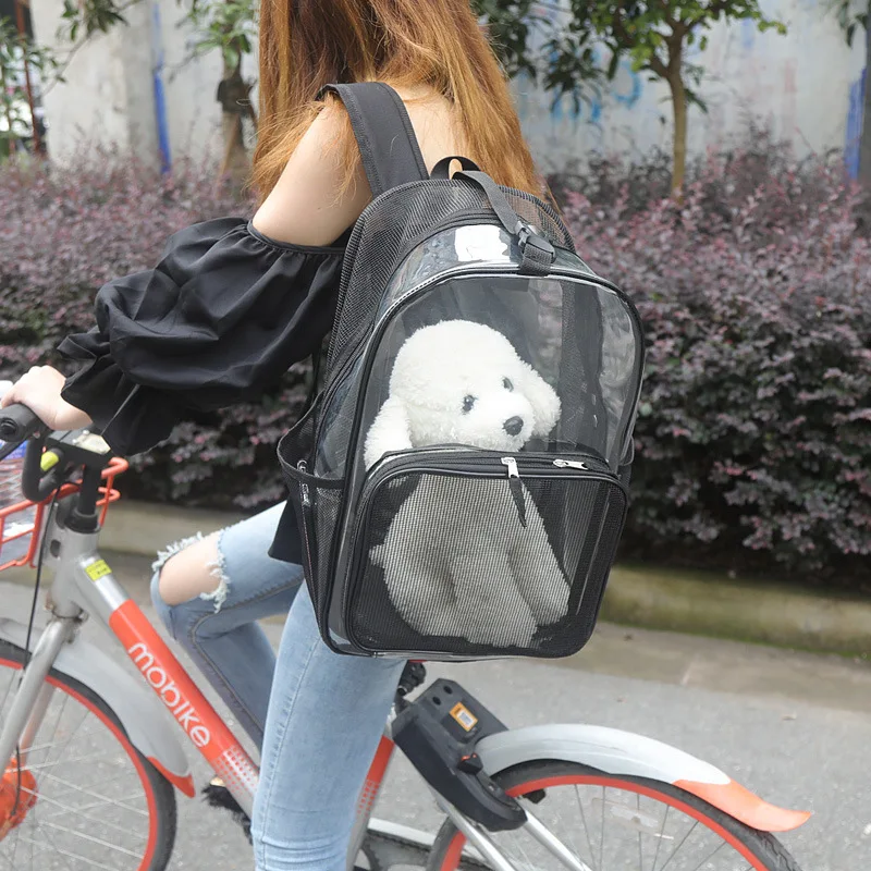 Сумка для переноски собак на открытом воздухе, передняя сумка для собак, НОВАЯ переносная дорожная сумка с двойным плечом, дышащий сетчатый рюкзак на голову