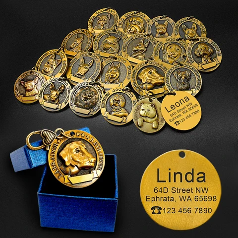 customized dog name tags