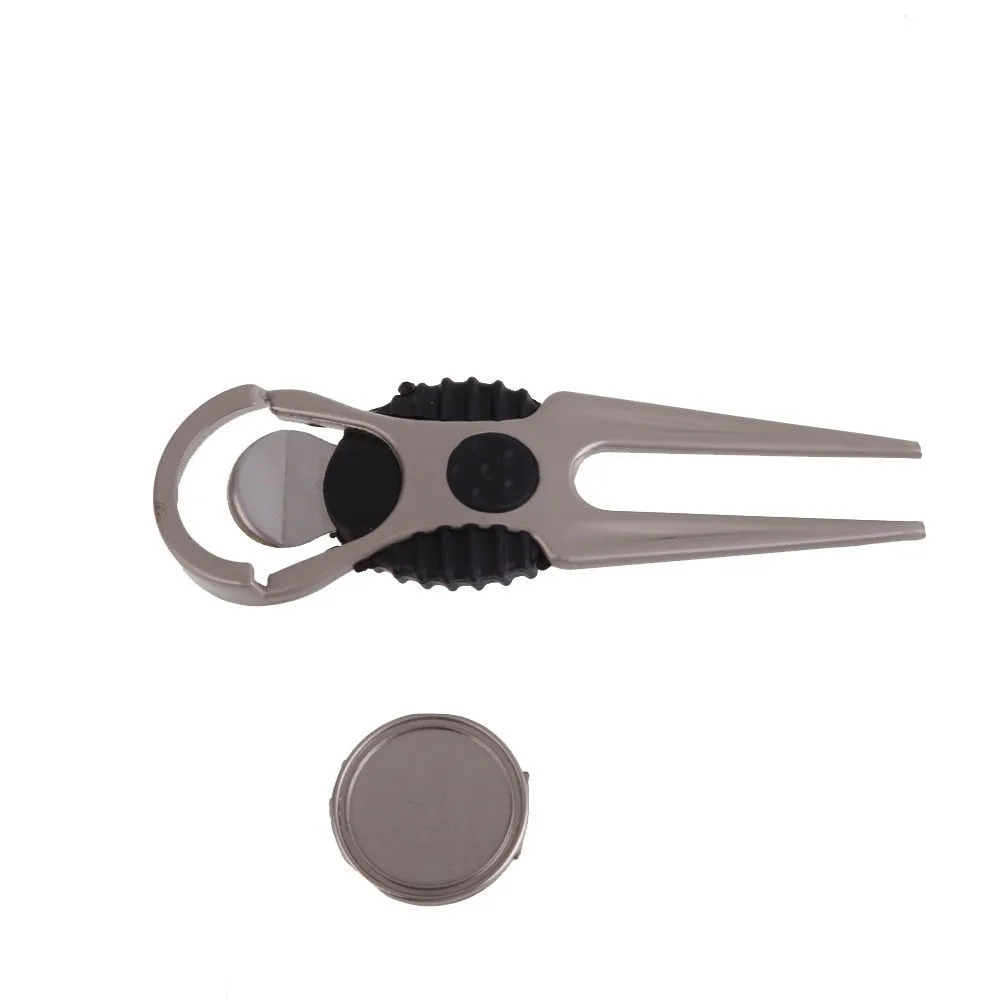 أسود سبائك نادي الغولف الكرة مخضرة ديفت شوكة إصلاح أداة الحديقة علامة هدية ألعاب الغولف عالية الجودة صغيرة خفيفة الوزن 2019 الساخن بيع