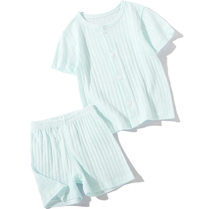COOTELILI Cotton Baby Boys Clothing Children Summer Boys Clothes Sets Solid Kids Boy Clothing Set T-shit+Pants Summer Suits  (7)