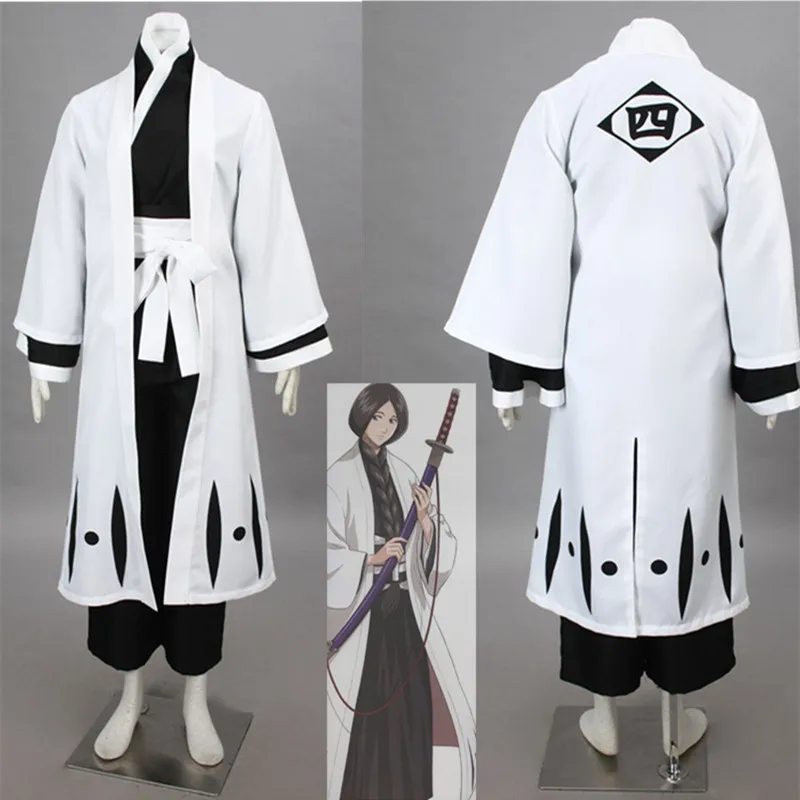 Костюмы Аниме Bleach Die pa Hitsugaya Toushirou Unohana Retsu Косплей японское мужское кимоно Набор