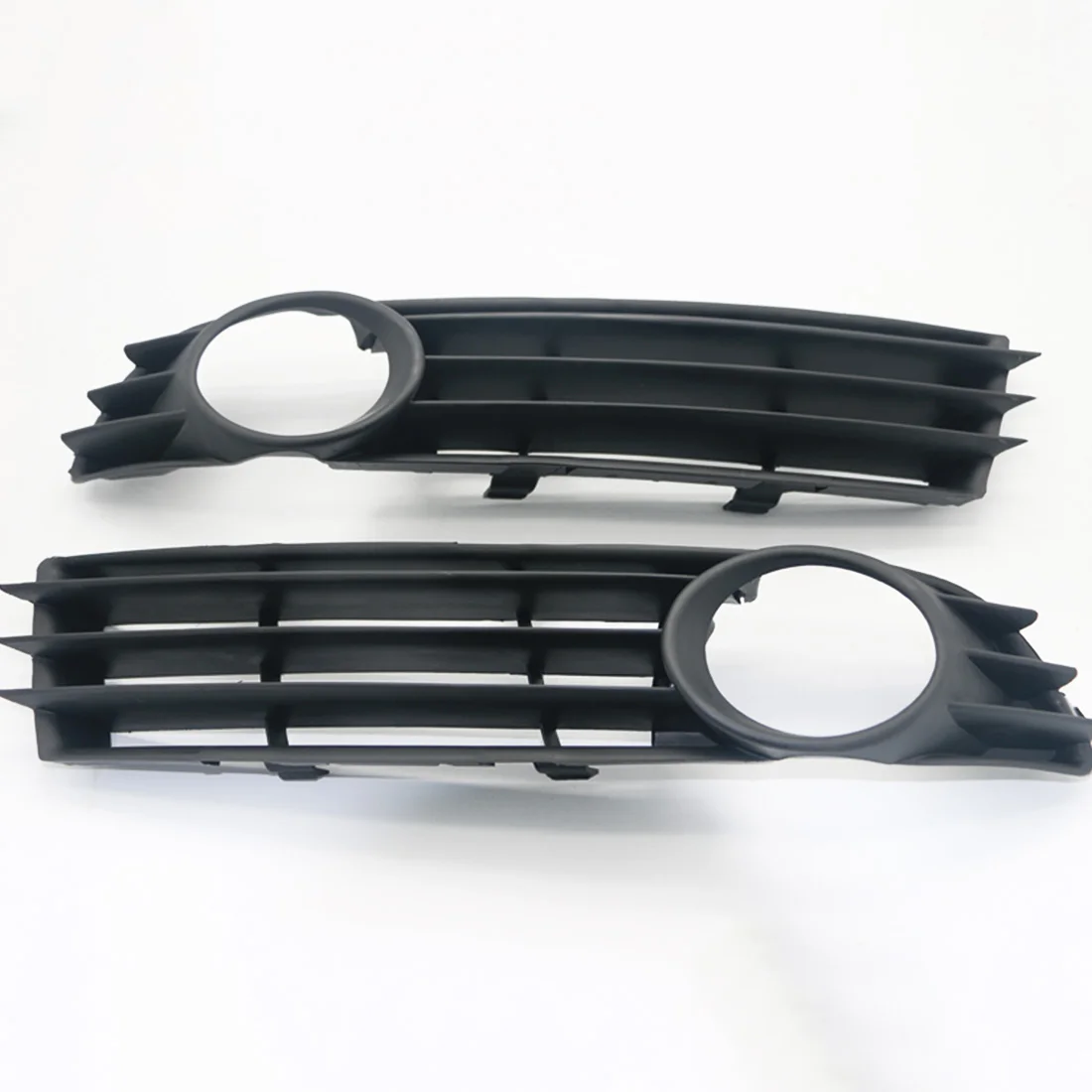 

Dewtreetali 2pcs Car-Styling External Parts Auto Car Front Bumper Lower ABS Side Fog Light Grille for 2006-2009 VW Passat B6