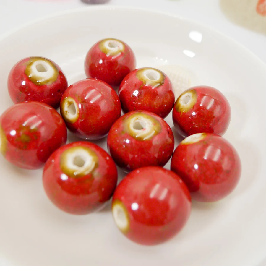 

Jingdezhen Ceramic beads Not natural stone Promotion porcelain bead for jewelry making 18mm 10pieces/lot beads #A118A