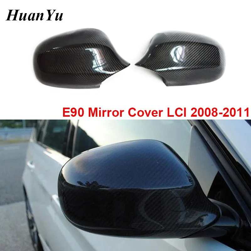 

E90 E91 LCI Replacement Carbon Fiber Side Door Mirror Rearview for BMW 3 Series Sedan 2008-2011 Mirror Cover Caps 316i 320i 325i