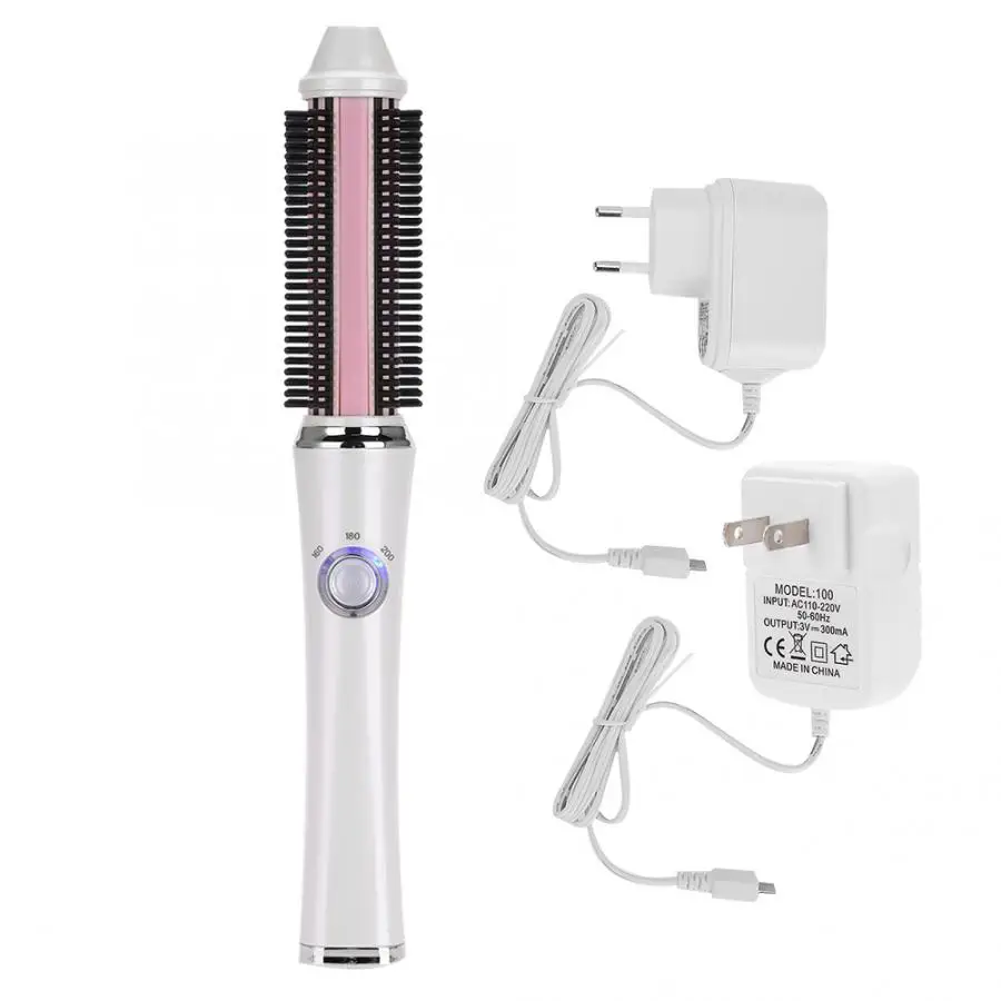 

Diffuser Electric Heating Hair Curler Portable Rechargeable Wireless Curly Hair Brush Styler 110-240V Hair Salon