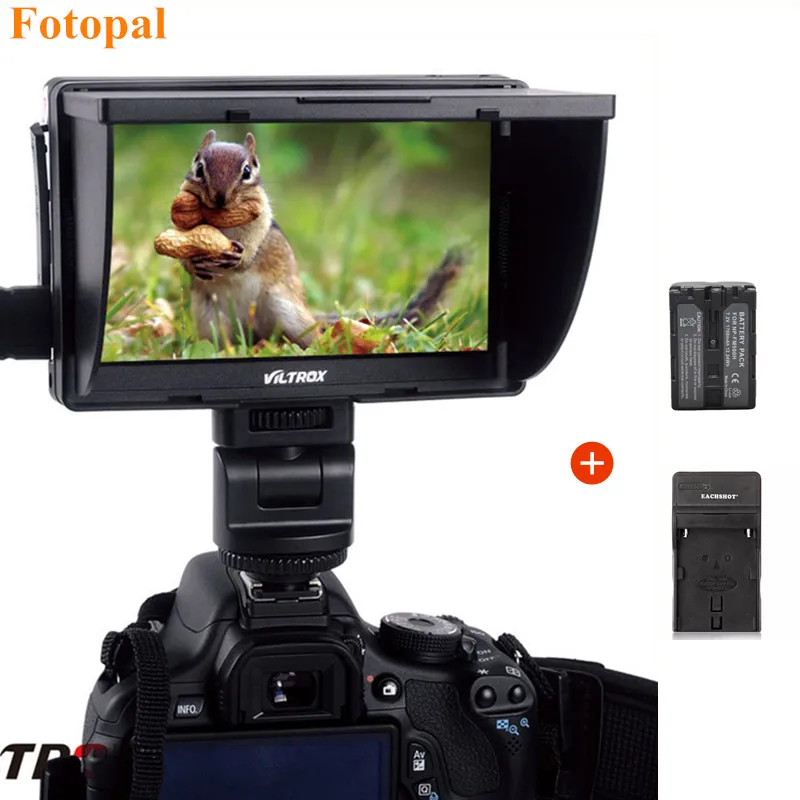 New Viltrox 5'' DC 50 Clip on Color TFT LCD Monitor HDMI AV Input for