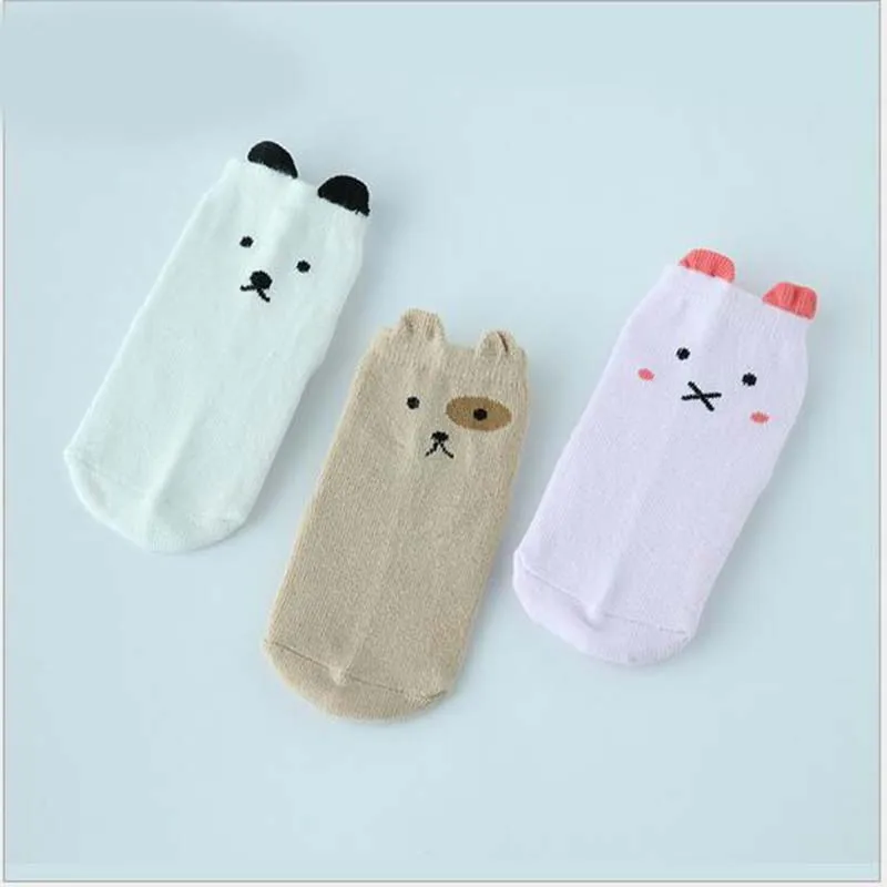 Amazing Cotton Baby Socks Newborn Floor Socks for Baby Girl Boy S M Size Hot Toddler Asymmetry Anti-slip Socks