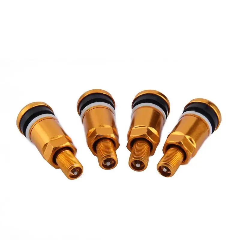 tire valve caps 4Pcs Universal Metal Car Motorcycle Tubeless Wheel Tyre Valve Stem Caps