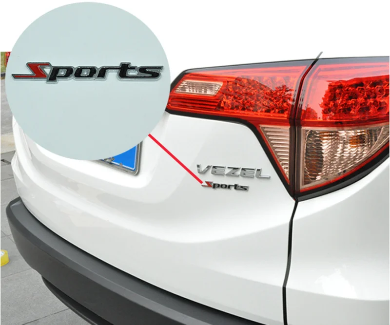 Автомобильный Стайлинг 3D нержавеющая Спортивная эмблема значок наклейки для Suzuki SX4 SWIFT Alto Liane Grand Vitara Jimny S-Cross