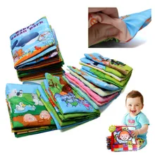 6pcs/set Baby Rattles & Mobiles Toys Infant Kids Early Development Cloth Books Colorful Educational Toys Gifts for Children