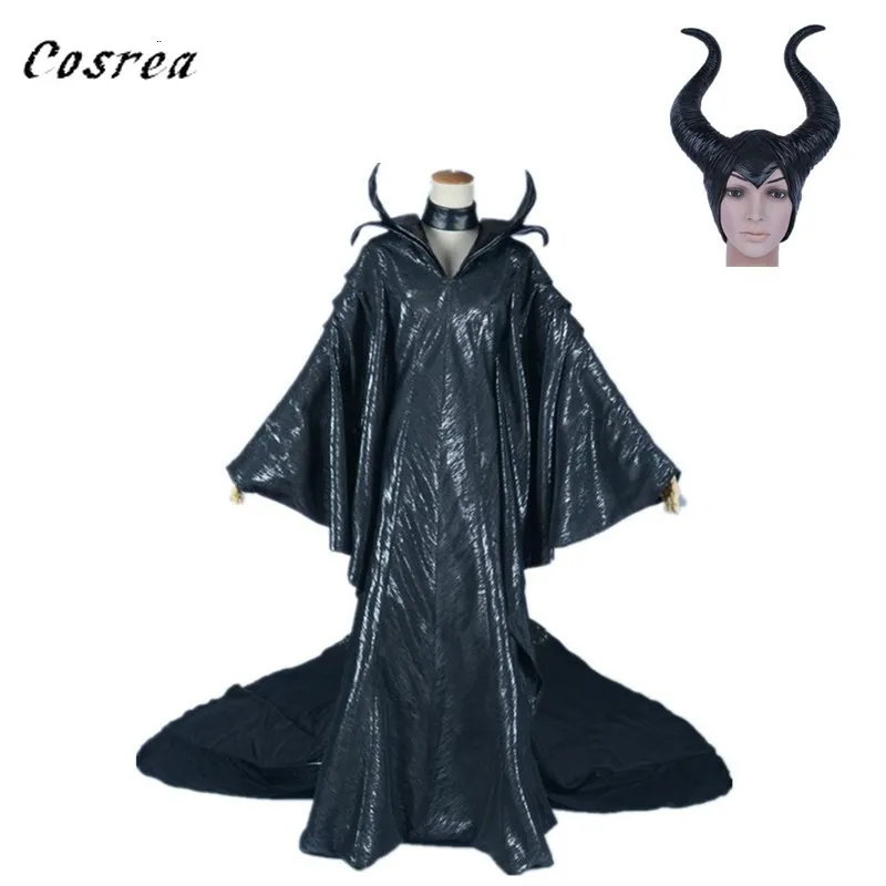 

Movie Maleficent Cosplay Costumes In Women Girls Costume Hat Halloween Carnival Party Prop Maleficent Horns Cosplay Fancy Dress