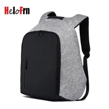 HeloFrn Men Backpack For Laptop 15.6 Business Anti-theft Bag USB Charging Waterproof Backpack Men Teenager Travel Mochila
