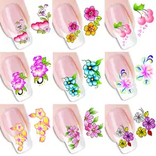 

1PCS DIY 3D Design Flower Nail Art Sticker Decals Water Transfer Sticker Nailart Manicure Wraps Tips Decoration Tattoo Tools Tip