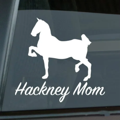 Hakney Mom Sticker Die Cut Vinyl windowriage Horse window decal Size(inch): 5.50 x 5.17 | Игрушки и хобби
