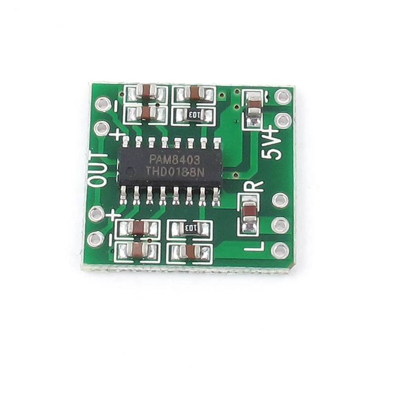 10Pcs PAM8403 module digital power amplifier board miniature class D 2 * 3 w high 2.5 ~ 5 v USB supply | Компьютеры и офис