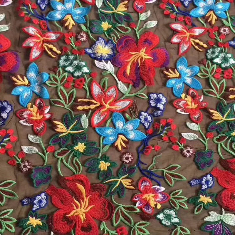 Модное Европейское роскошное платье Polis с цветочным узором в стиле пэчворк, ручная работа, платье с вышивкой, материал для шитья, ткань, занавес из муслина