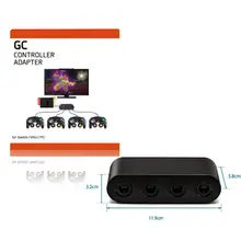 4 порта Gamecube контроллер адаптер GC адаптер для U переключатель ПК игровые аксессуары USB адаптер nintendo переключатель gc адаптер