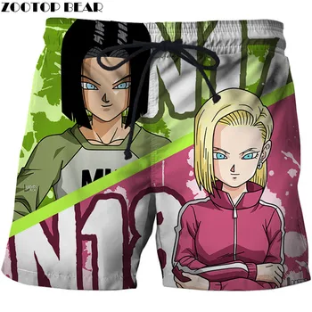 

Female Fighter Shorts Fitness Breathable Men Board Short 3D Print Summer Anime DragonBall Casual Beach QuickDry Male ZOOTOP BEAR