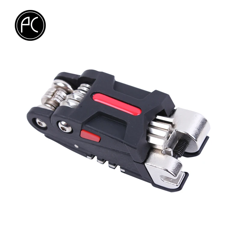 

PCycling 18 In 1 Bike Bicycle Multi Repair Tool Set Kit Hexagon Screwdriver Wrench Set Chain Rivet Mountain Cycle Tool Sets