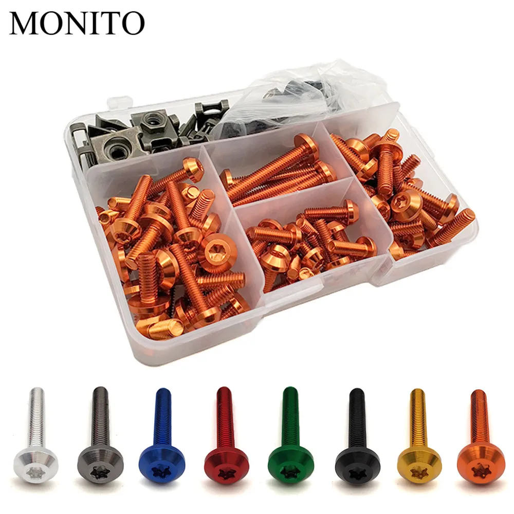 Для KTM Duke/RC 125 200 390 640 RC8 duke390 rc200 универсальный мотоцикл на заказ обтекатель болт